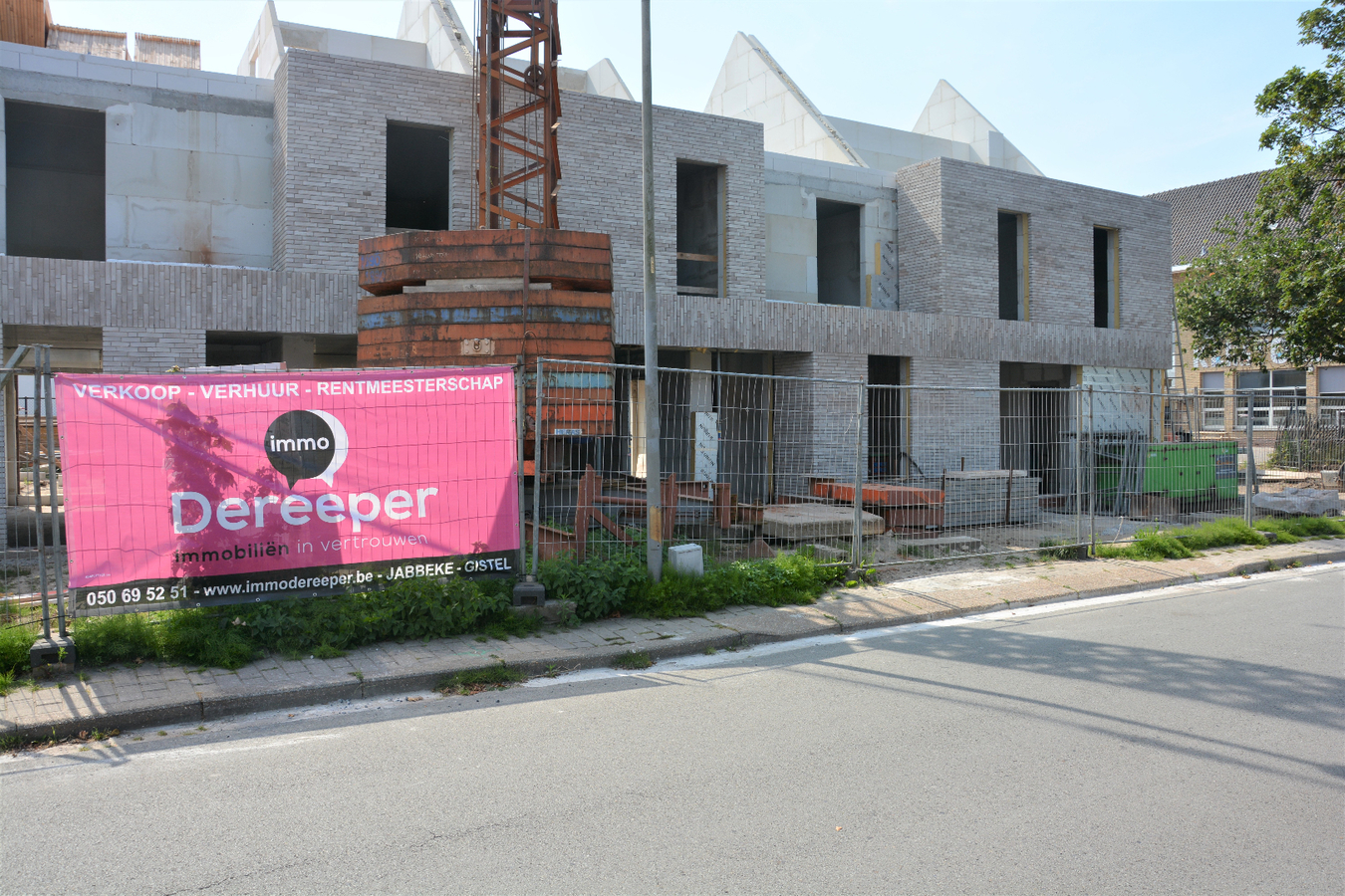 Kleinschalig nieuwbouwproject in centrum Jabbeke 