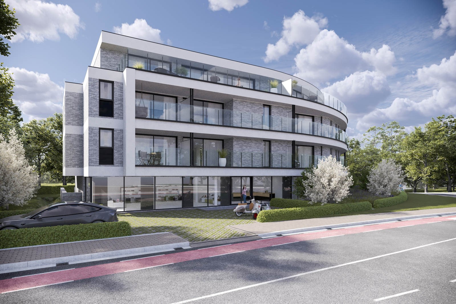 FORESTA 75 - 11 nieuwbouw APPARTEMENTEN + 2 HANDELSZAKEN - 1640 SINT-GENESIUS-RODE 