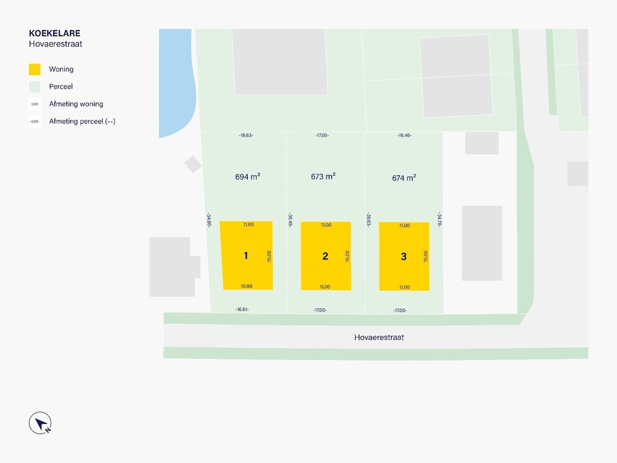 Villaperceel lot 2 te koop te Koekelare 