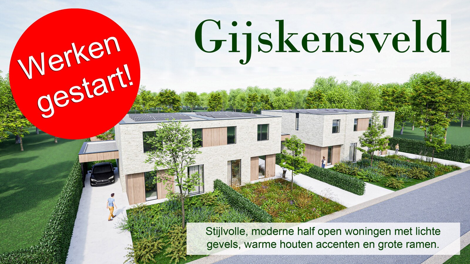 “Gijskensveld”: 4 luxueuze woningen op landelijk-residentiële locatie 