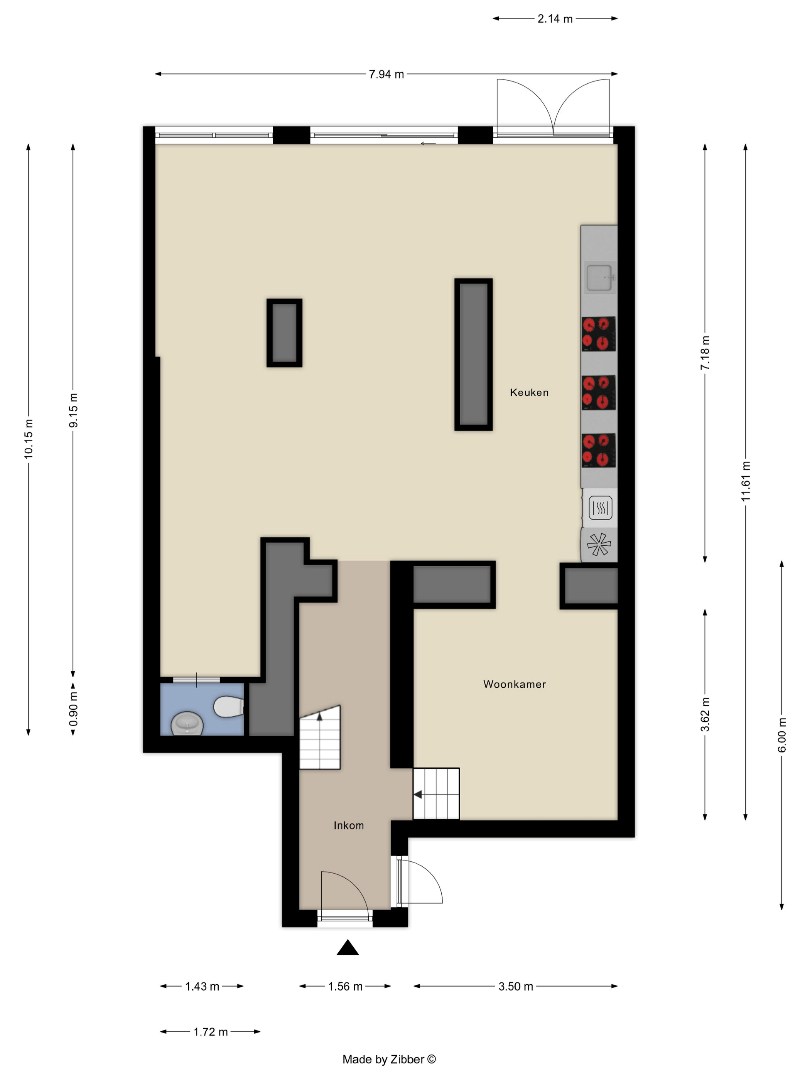 Studentenkamer van 21,53m² in prachtig gerenoveerd en ruime residentie met tuin in Leuven - EPC A 