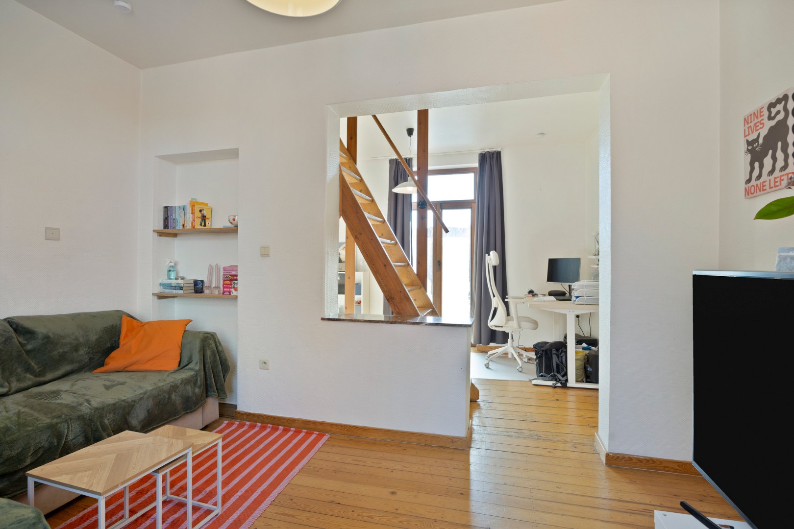 Gezellige rijwoning centraal gelegen bij UZ Leuven en het centrum met zeer ruime garage! - bewoonbare opp. 73 m² 