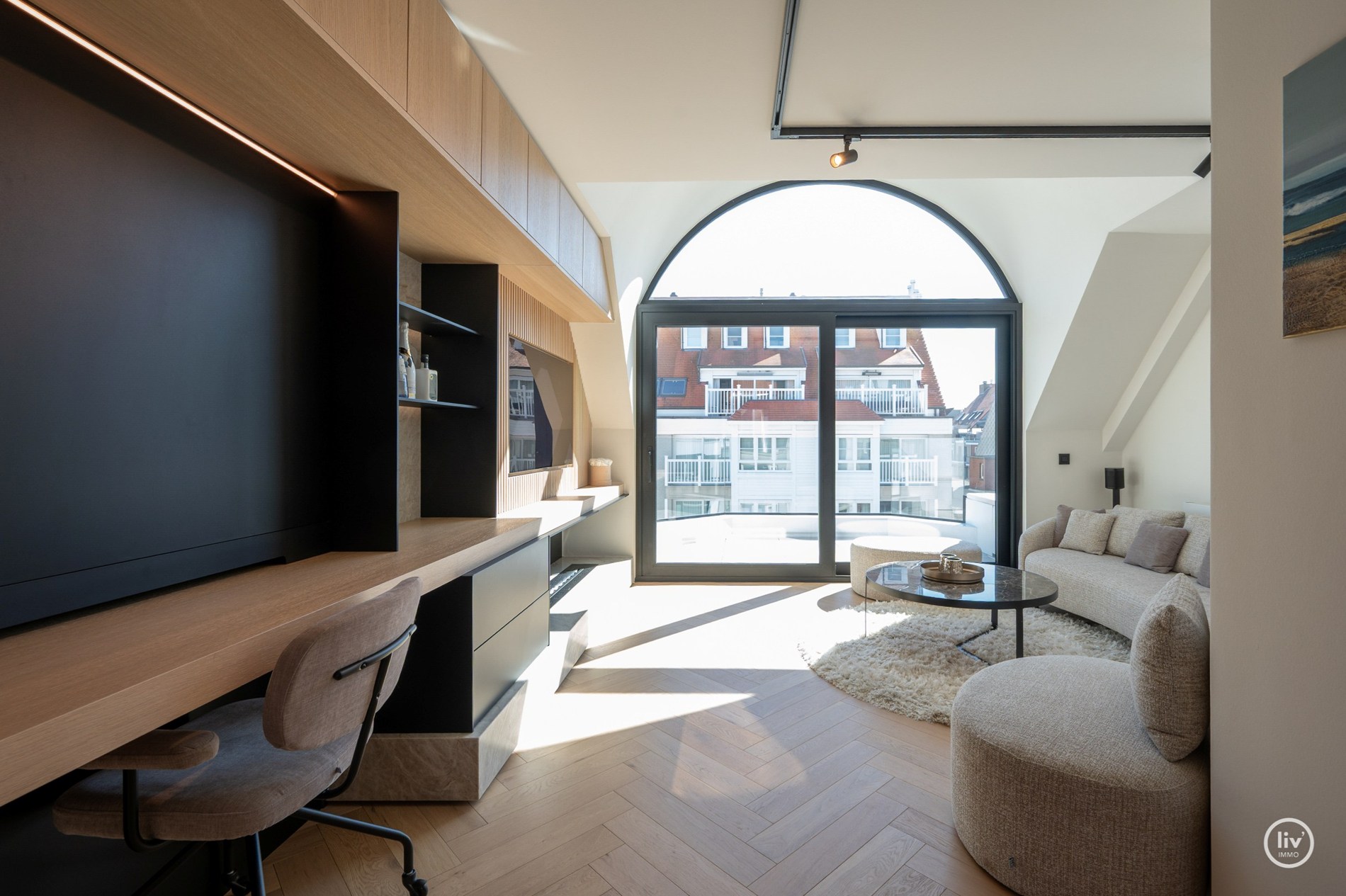 Uitzonderlijk luxueus afgewerkte duplex met royale terrassen, op topligging te Dumortierlaan. Hier werd over elk detail nagedacht 