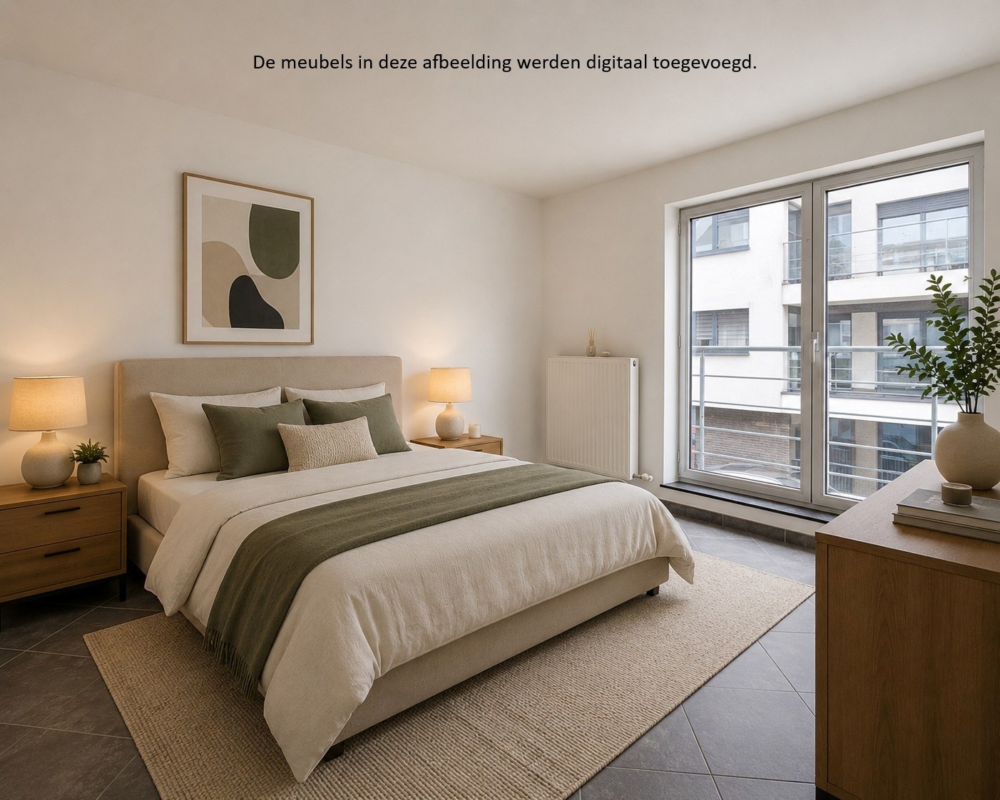 Appartement met 2 slaapkamers. 