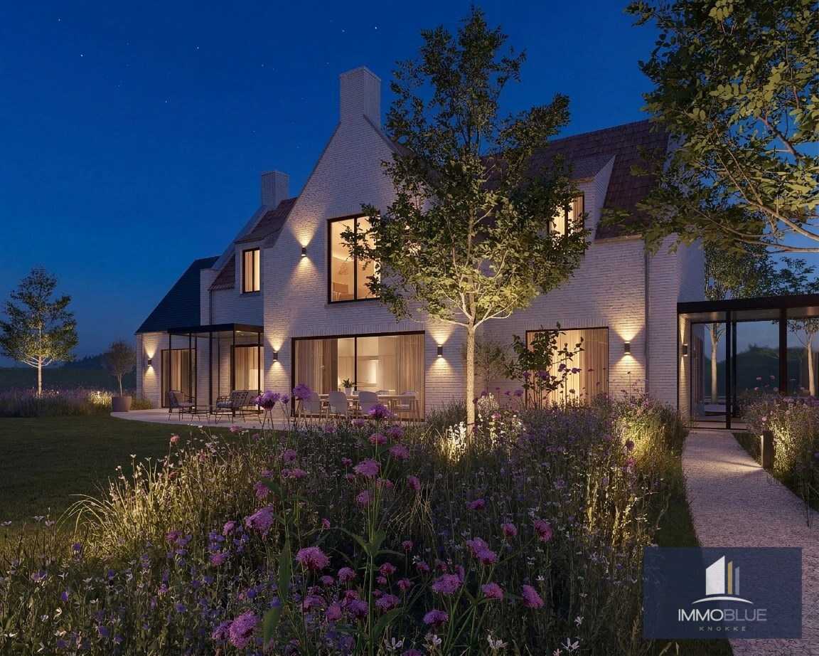 Exclusieve bouwgrond met open zicht gelegen aan het Zwin met goedgekeurde bouwplannen. 