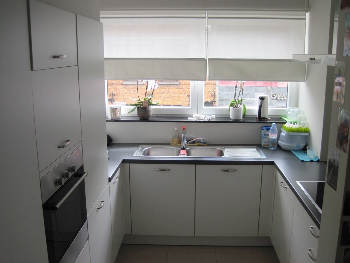 Ruim appartement met 2 terrassen. 