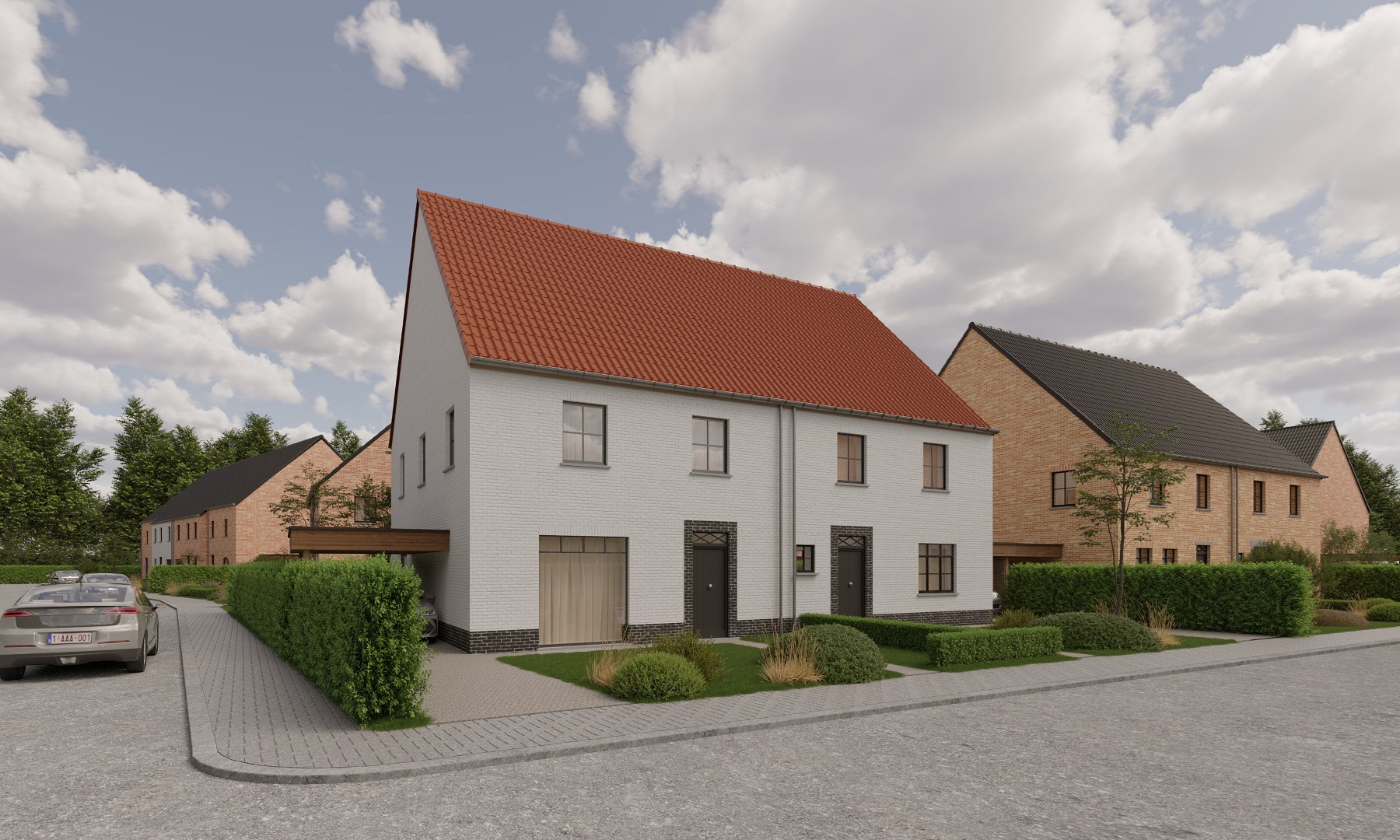 Unieke residentiële verkaveling in het centrum van Gistel 