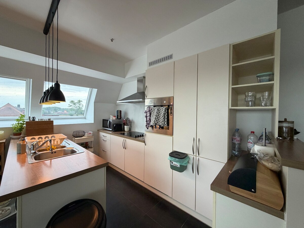 Luxueus dakappartement te Asper. 