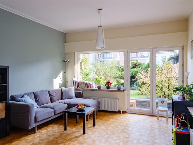 Uitermate goed gelegen gelijkvloersappartment. 