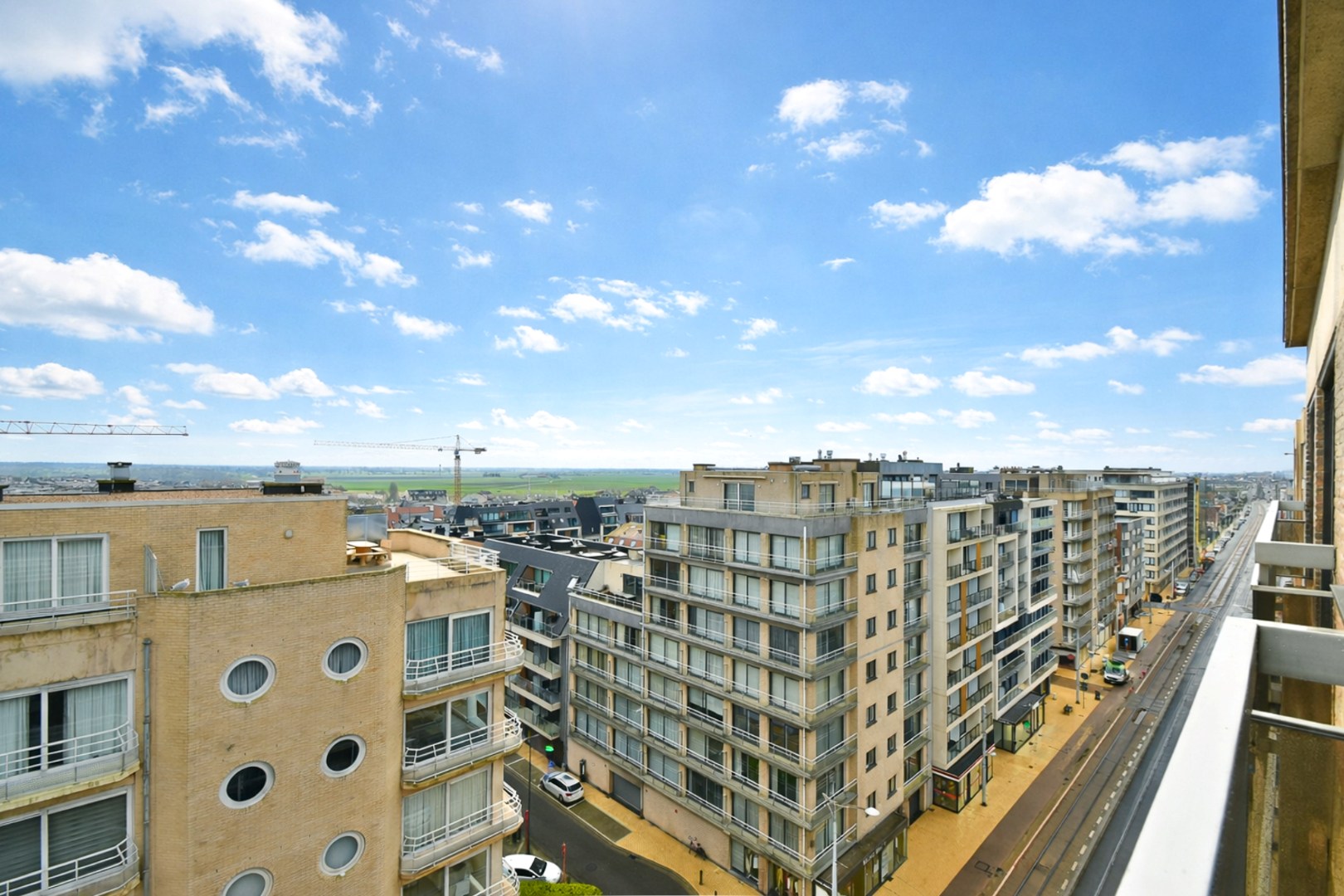 Studio met zongericht balkon in het centrum van Middelkerke 