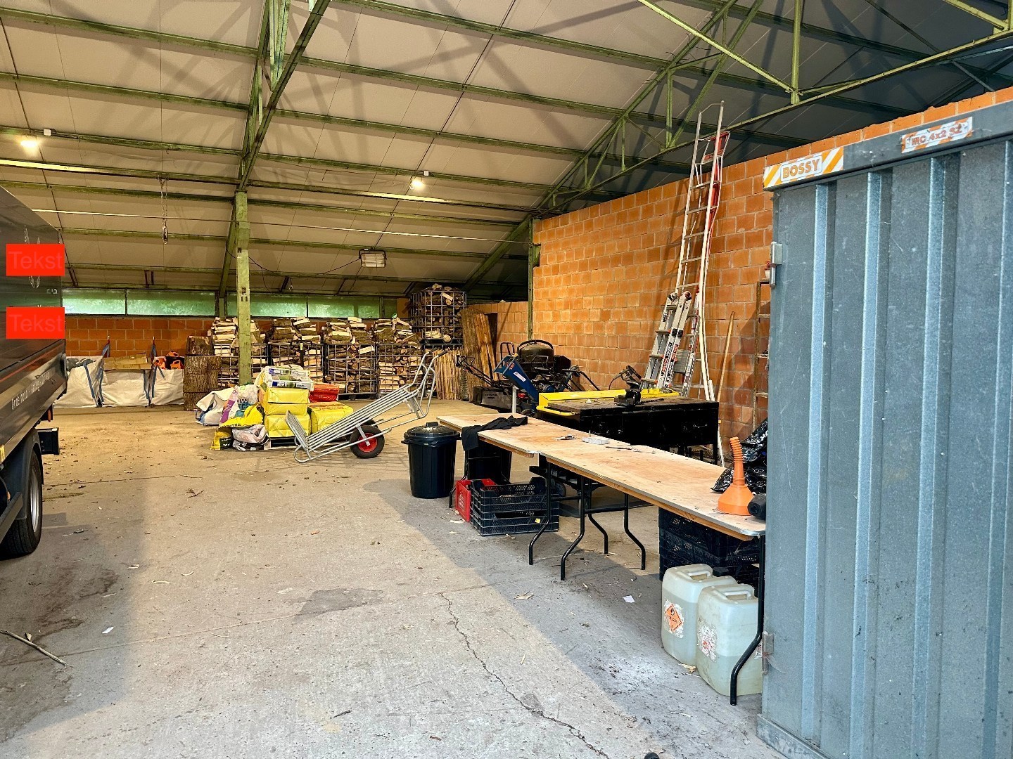 Droge en veilige opslagplaats op gunstige locatie 