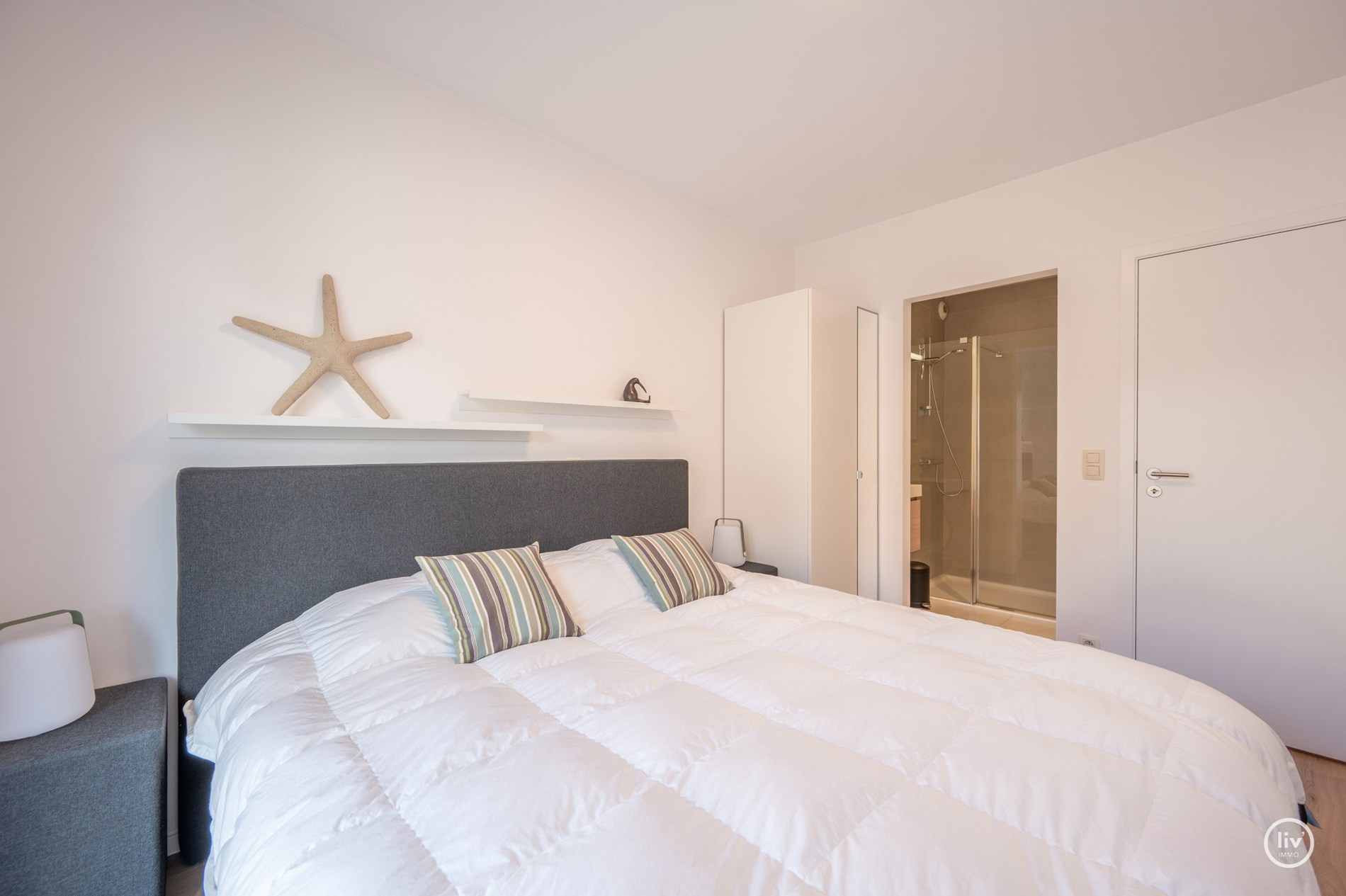 Magnifique appartement avec grande terrasse ensoleillée au centre de Knokke. 