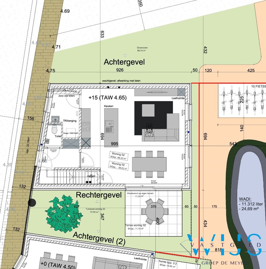 Moderne gezinswoning met 4 slaapkamers en tuin 