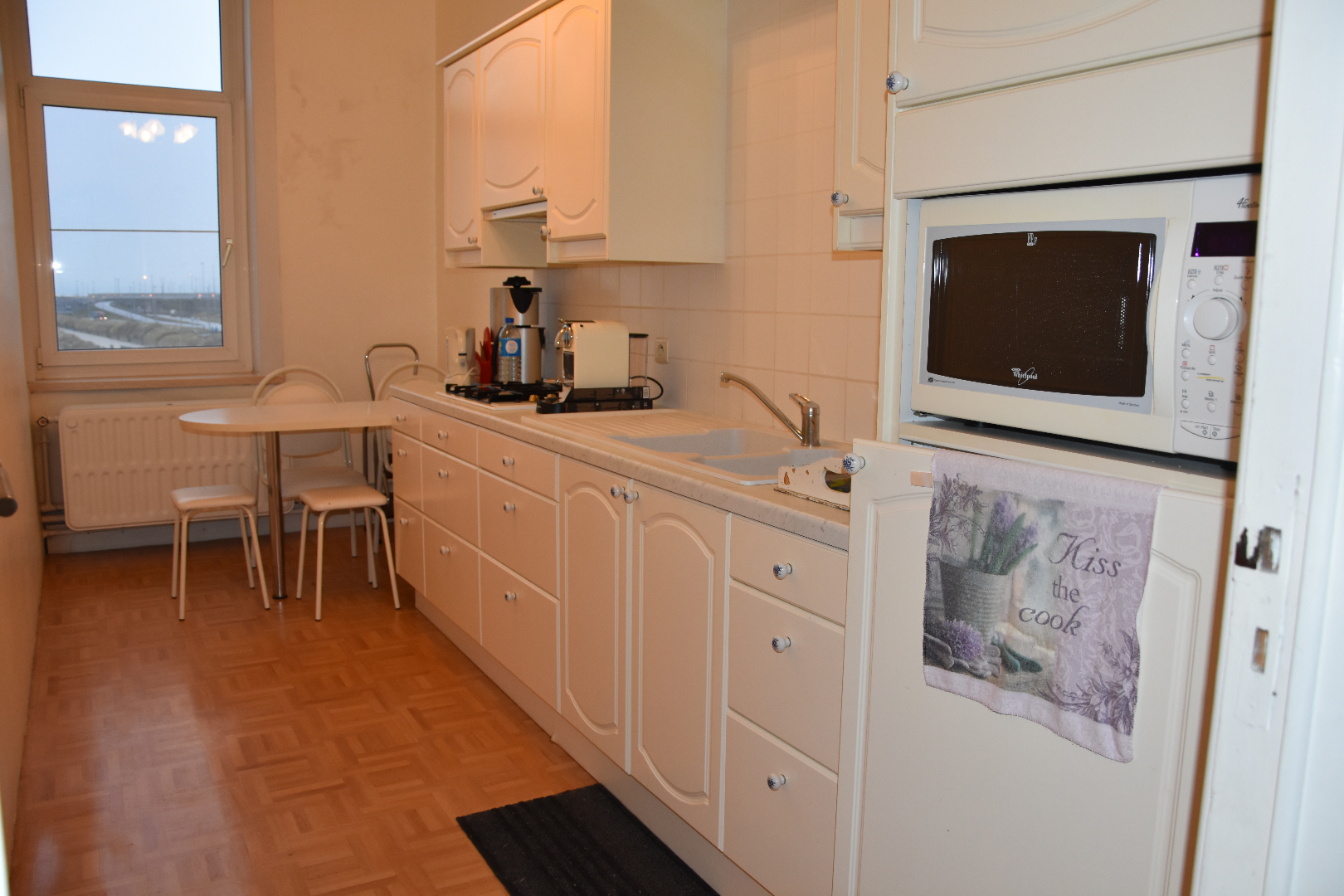 appartement met 2 slaapkamerhoeken. 