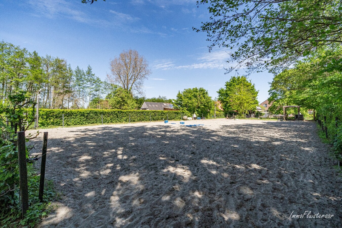 Charmante villa avec bâtiment d'écurie et prairie sur environ 6 700 m² à Hamme. 
