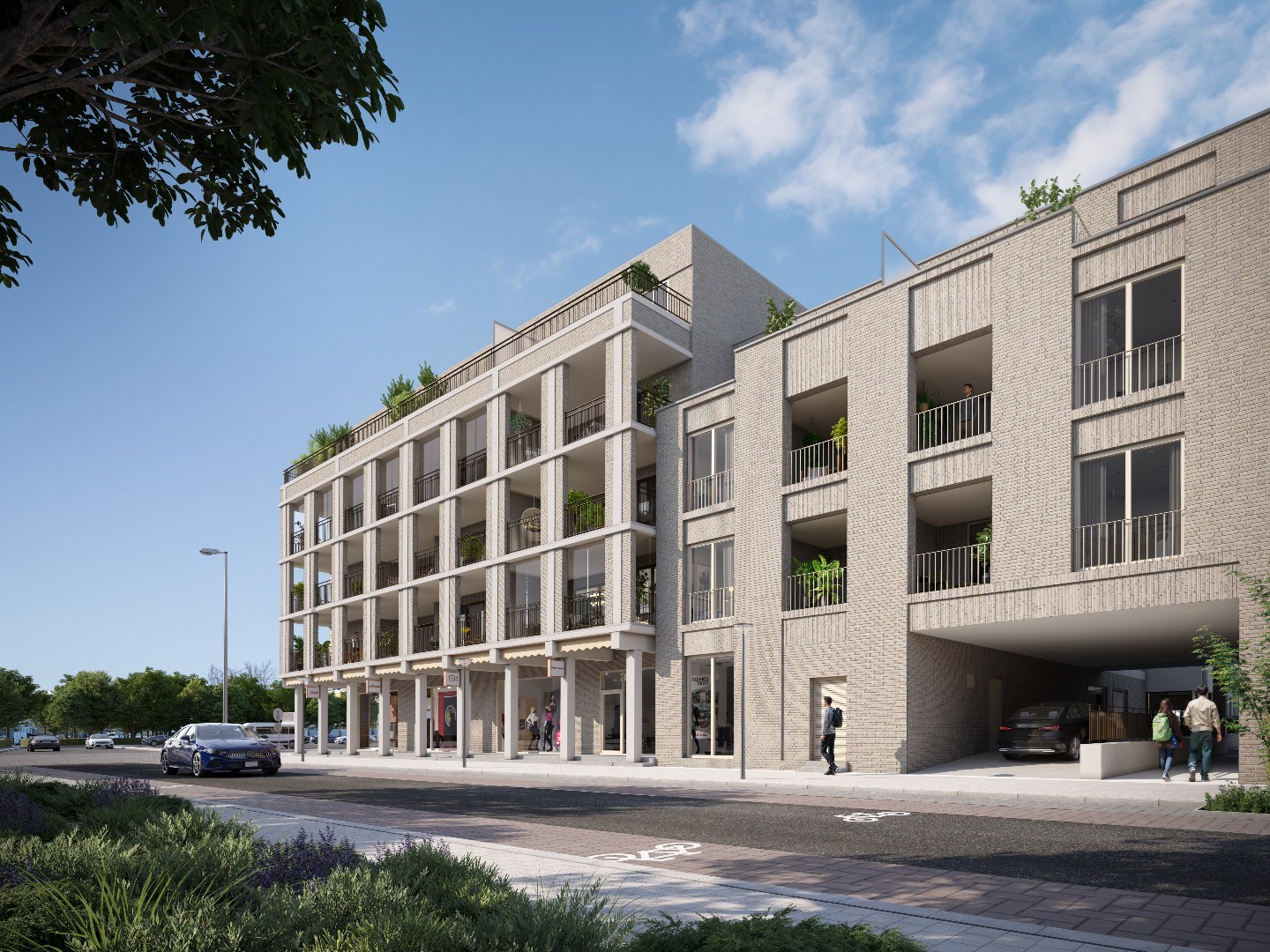 Nieuwbouw 2-slaapkamer appartement in Geel centrum 