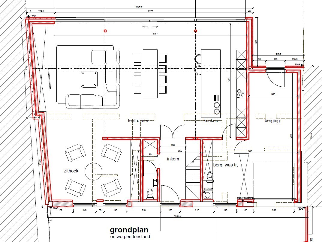 Verder af te werken woning in Bellem 