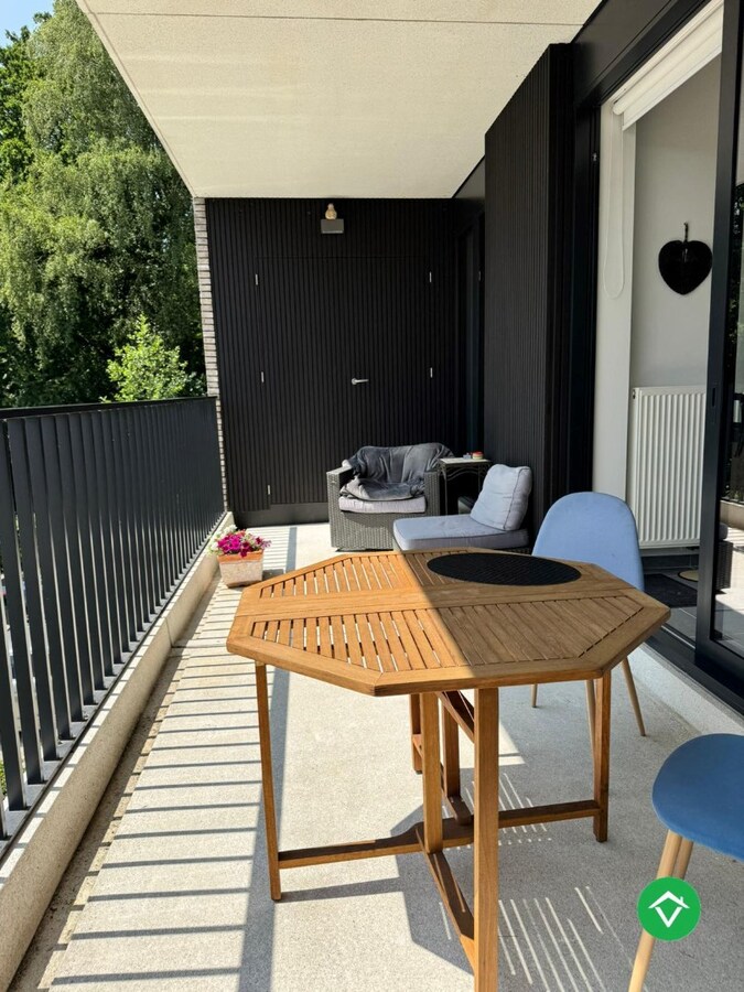 Modern 1-slaapkamerappartement met ruim terras aan de Vaartdijk in Brugge – EPC A 