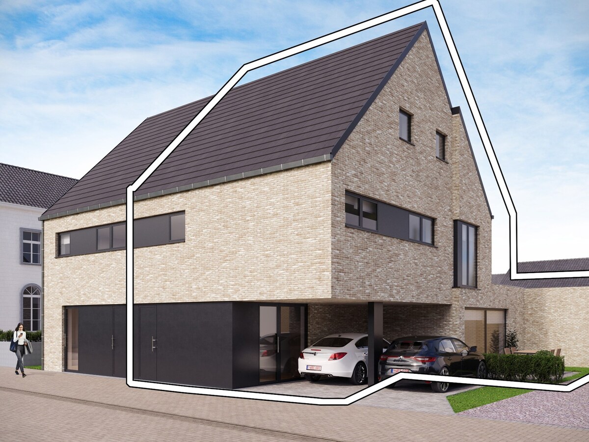 Nieuwbouw :  afgewerkte BEN-woning in hartje Stokkem. (Registratierechten) 