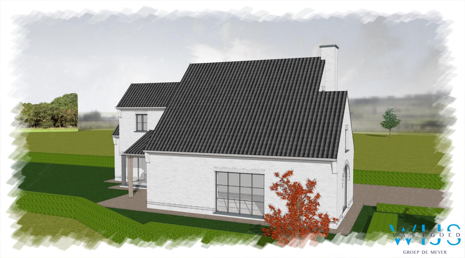 Ruime bouwgrond van 1.998 vierkante te Oosteeklo ! 