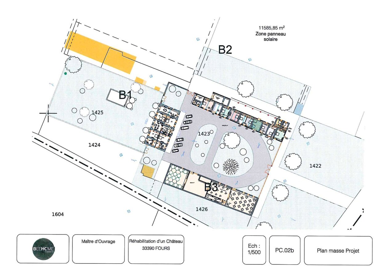 Chateau Les Chaumes - nabij Bordeaux (Frankrijk), Wijndomein met Restaurant en Hotel. 23 ha. 