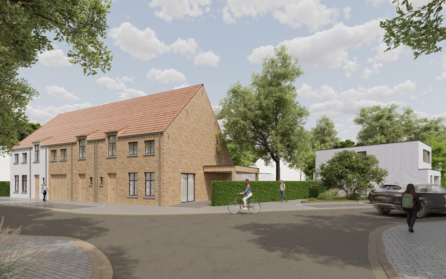 Nieuwbouwwoning met 3 slaapkamers en garage en tuin te Koekelare 