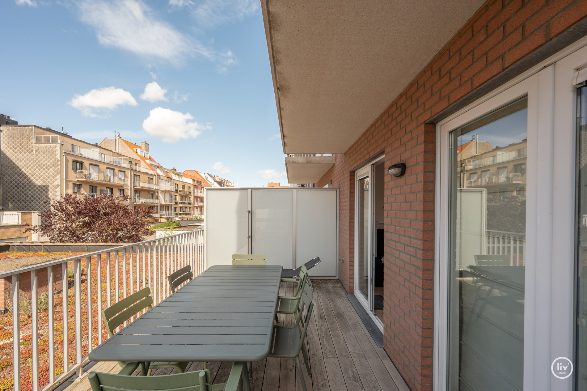 Magnifique appartement avec grande terrasse ensoleillée au centre de Knokke. 