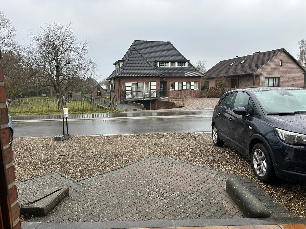 privé parking voor de deur