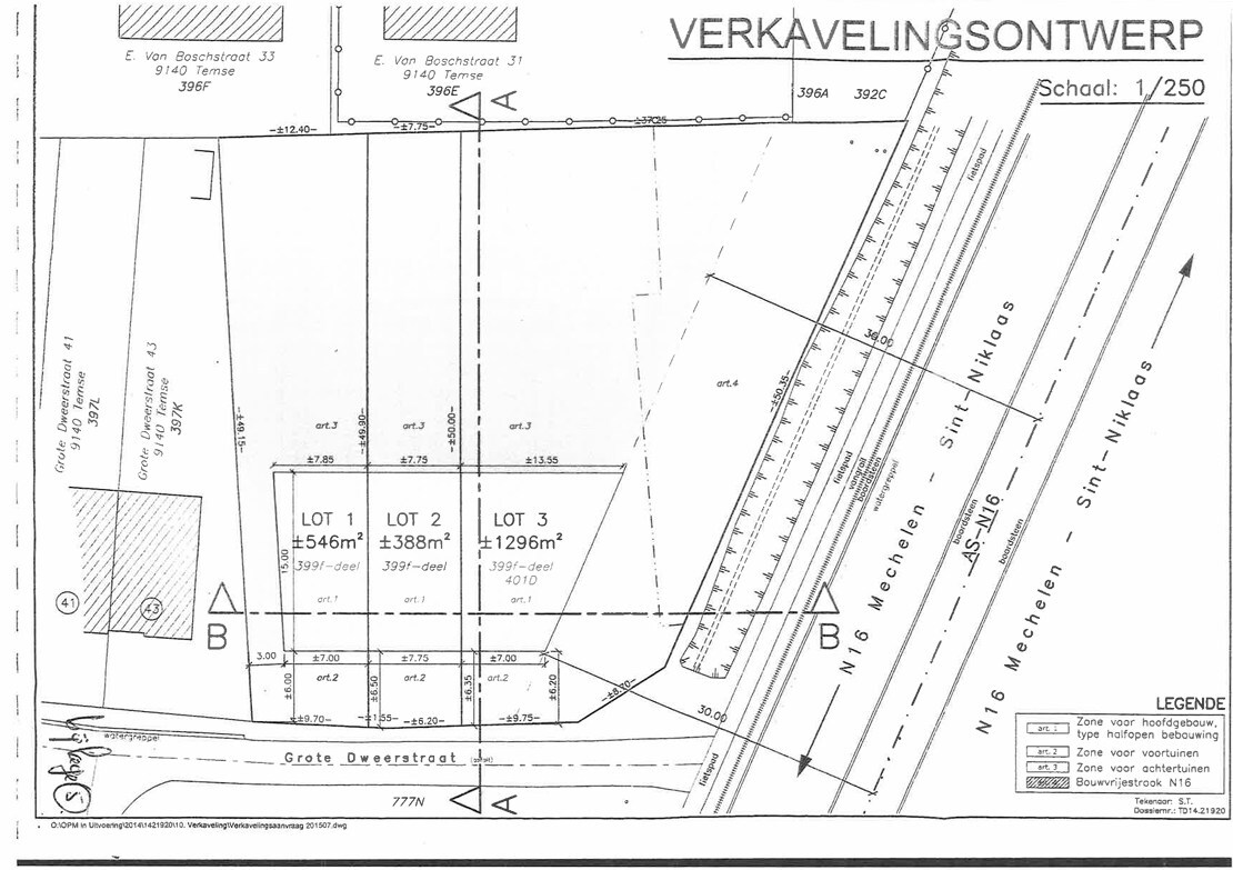 Ruim bouwperceel te koop in Temse: bouwgrond voor moderne rijwoning met grote tuin (388 m²) op een unieke locatie! 