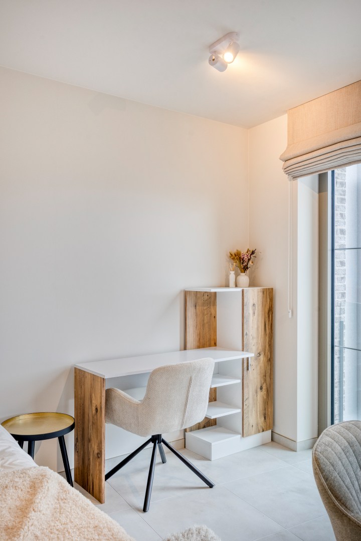 Bemeubelde studio met terras en kelderberging in het centrum van Leuven! - EPC 50 kWh/m² - bewoonbare opp. 37,5 m² 