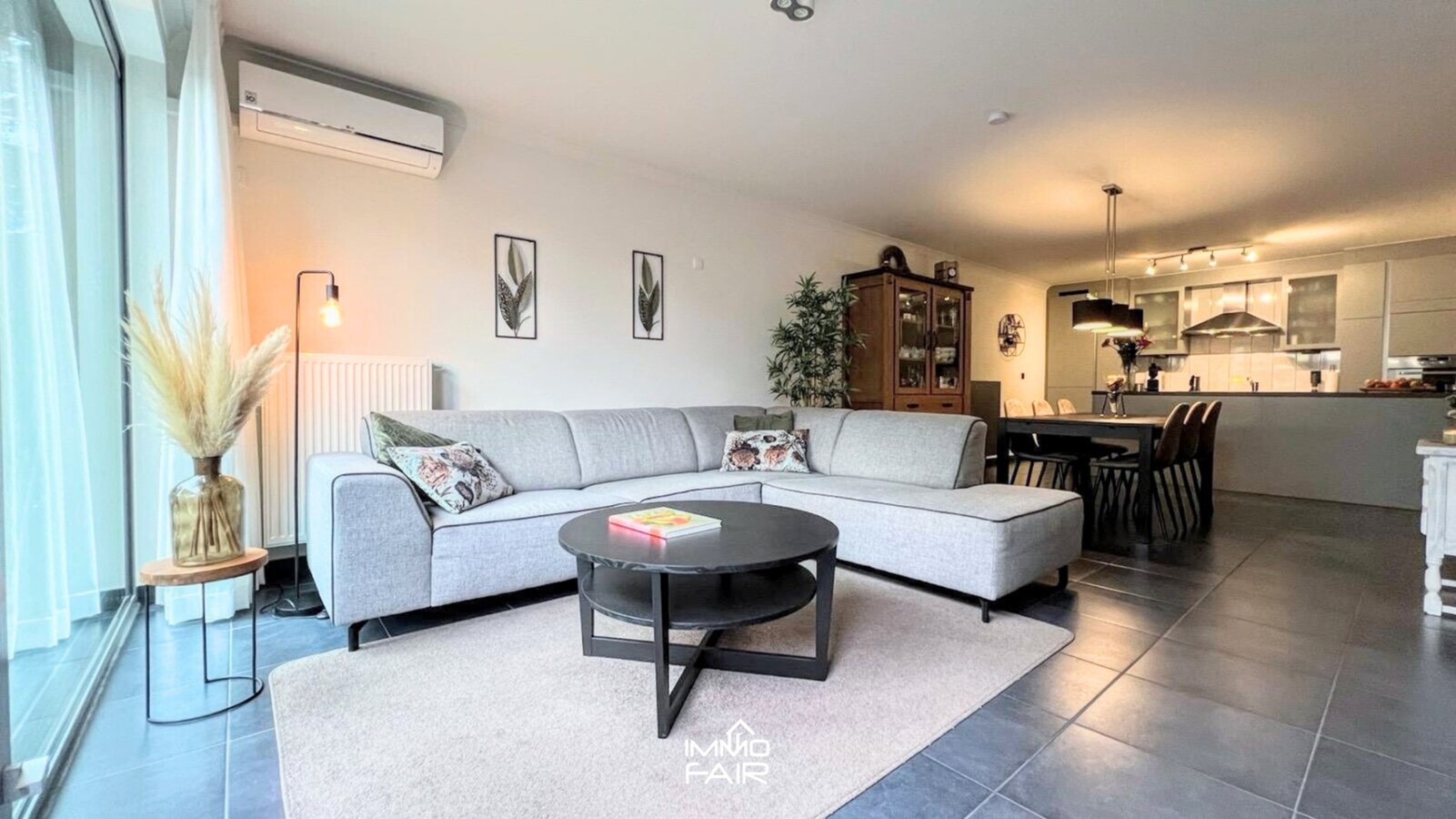 Gelijkvloers, energiezuinig appartement met 3 slaapkamers 