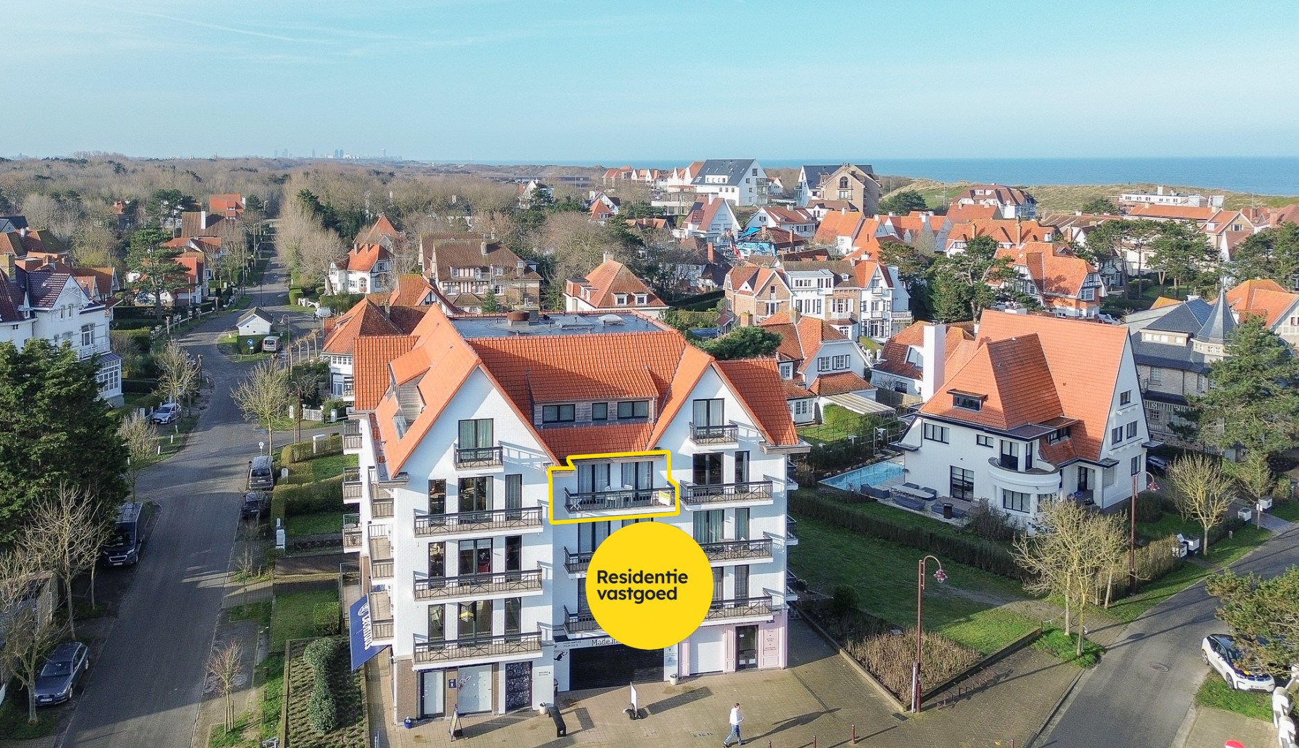 Exclusieve studio met betoverend zicht op de Potinière in de Concessie van De Haan! 