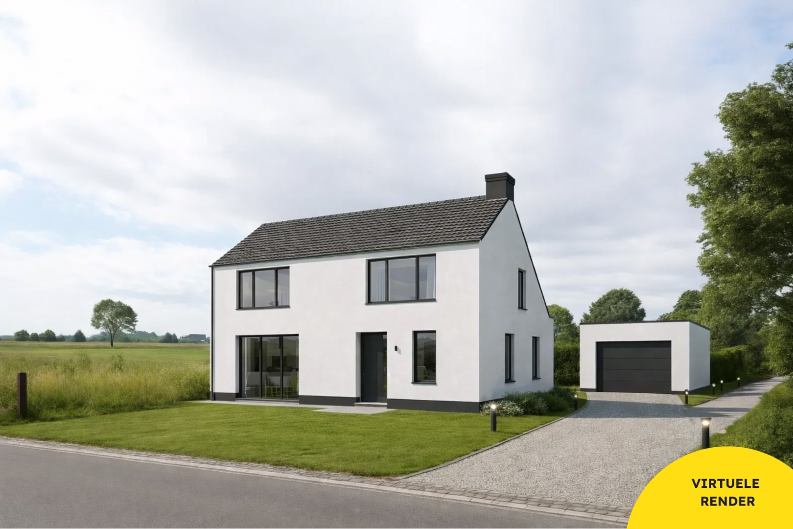 Bouw uw droomwoning in deze landelijke omgeving! 