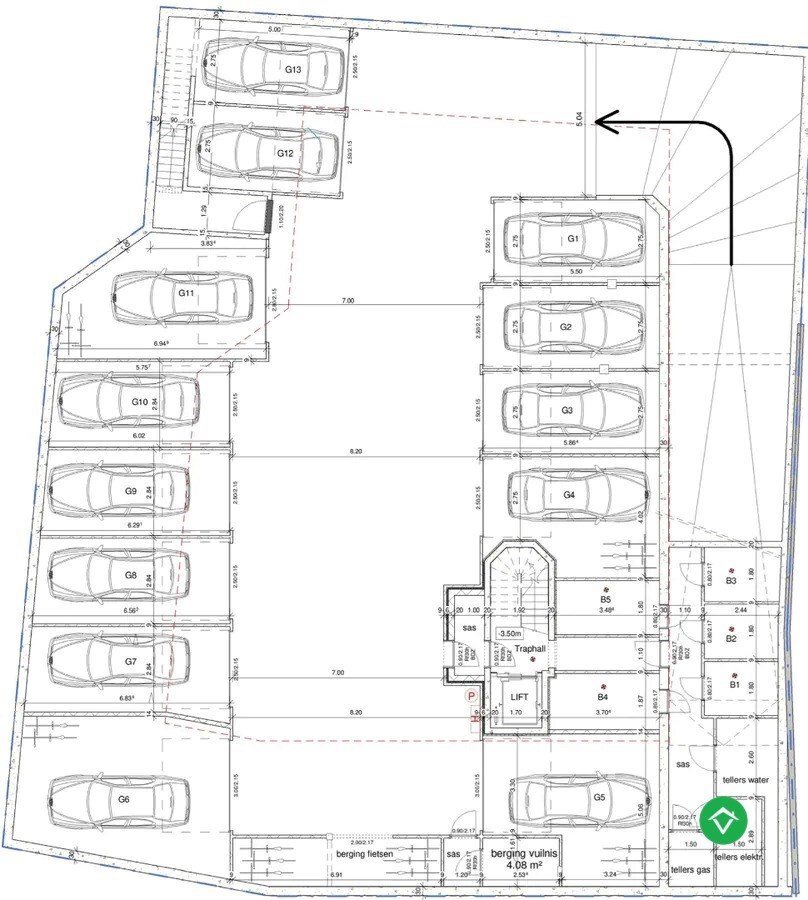 Garage in centrum te Koekelare 