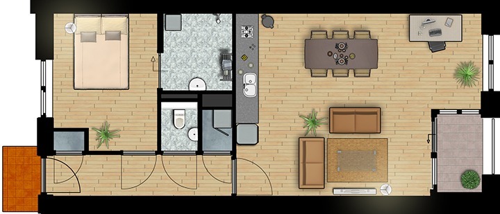 Prachtig appartement gelegen in het centrum van Bladel met ondergrondse parkeergarage. 