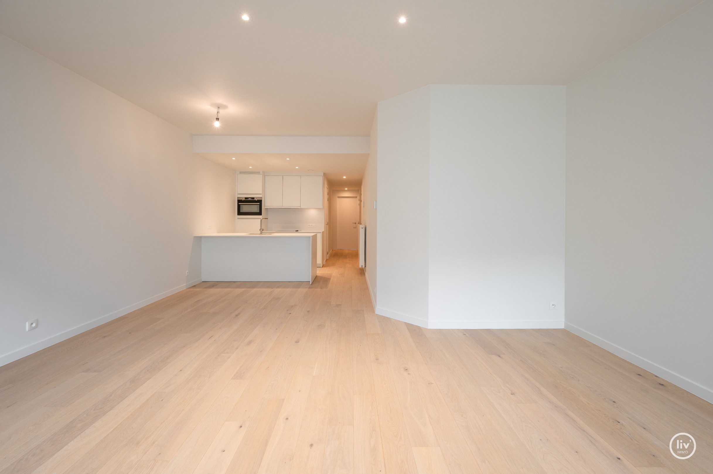 Duplex neuf au rez-de-chaussée et au premier étage situé à Lentelaan à Duinbergen avec des terrasses orientées plein sud. 