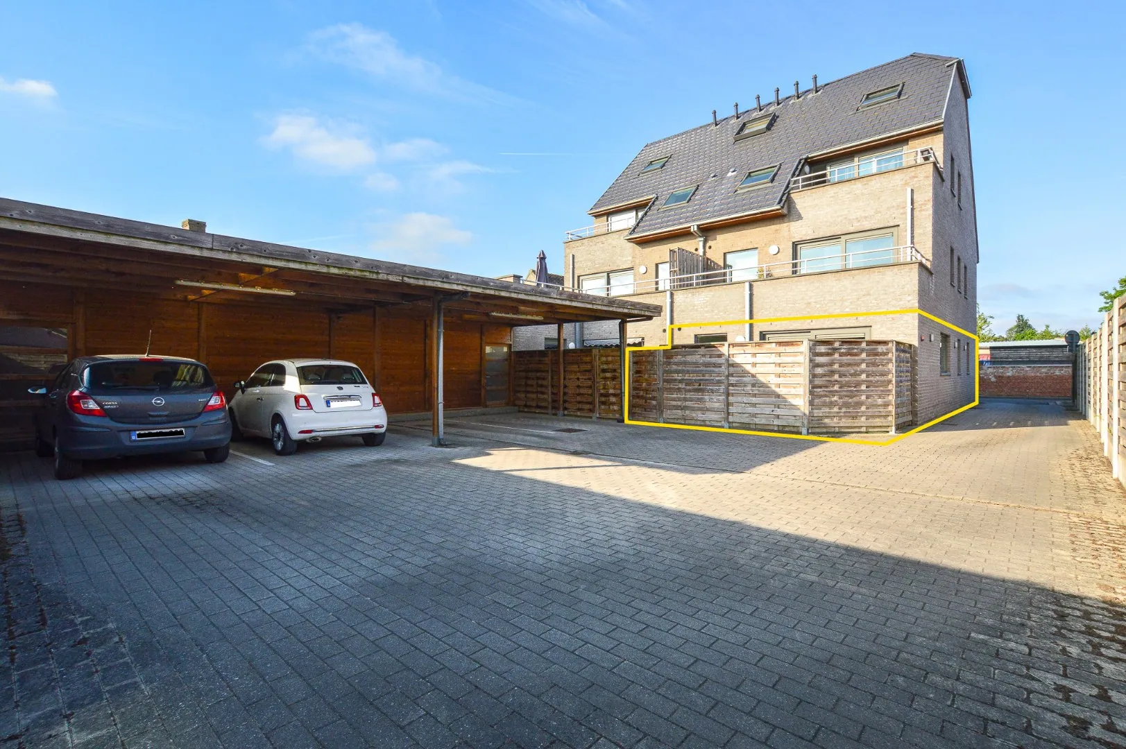 Gelijkvloers appartement met 2 slaapkamers te huur Westkerke