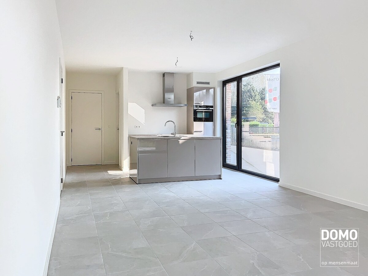 Energiezuinig gelijkvloers nieuwbouwappartement appartement met tuin ondergrondse autostandplaats - 108m² - EPC A 