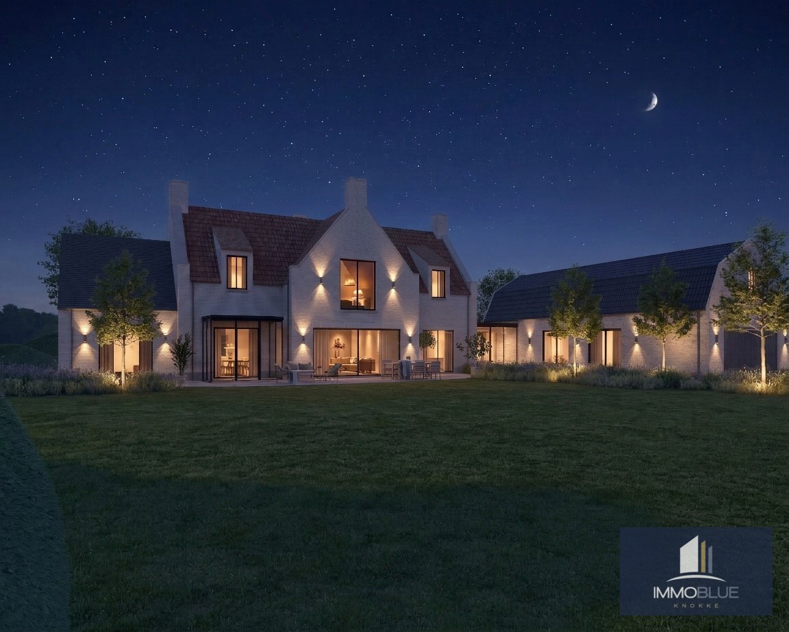 Exclusieve bouwgrond met open zicht gelegen aan het Zwin met goedgekeurde bouwplannen. 