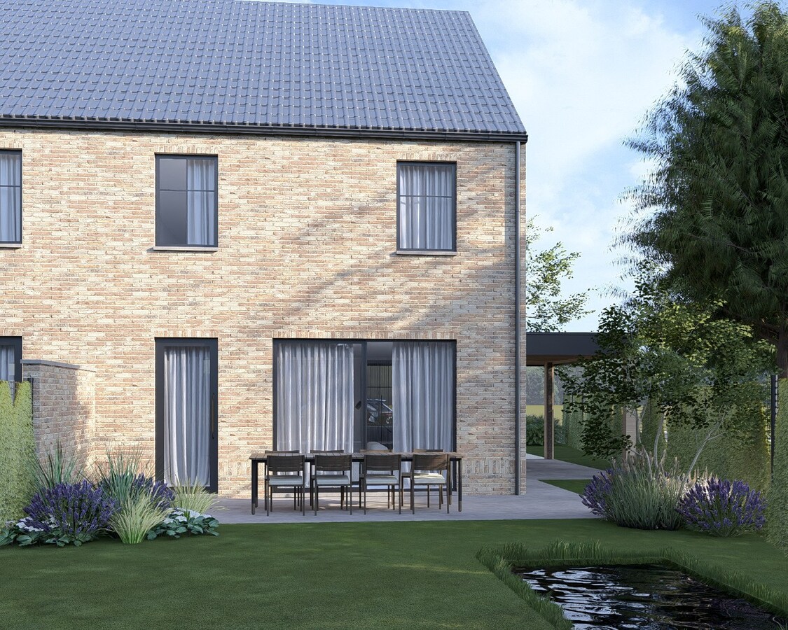 Halfvrijstaande nieuwbouwwoning gelegen op een perceel van 3a30ca op een gunstige locatie nabij het centrum van Bree! 