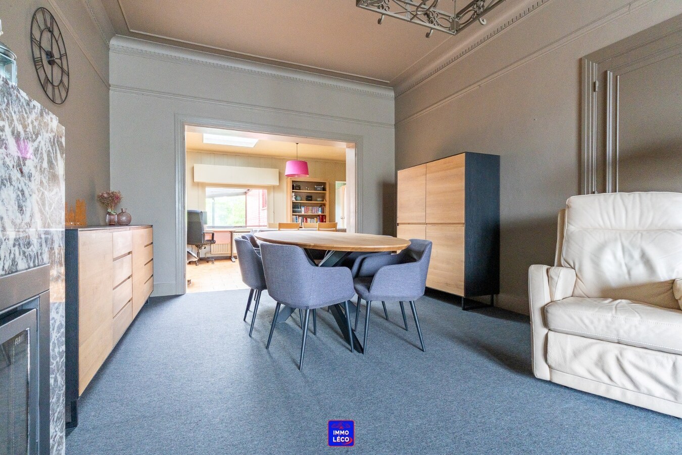 Maison familiale avec jardin de +/- 200m² dans le centre-ville, garage, beaux volumes, COUP DE COEUR ! 