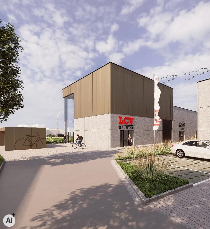 Nieuw bedrijvenpark "Stijn Streuvels" met KMO-units op topligging in Waregem 