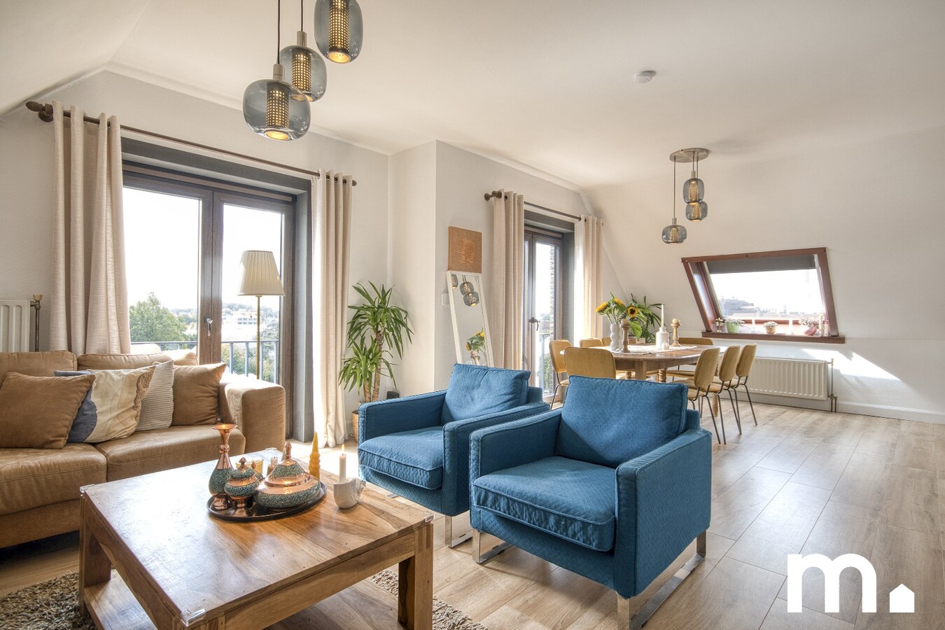 Lichtrijk appartement met 2 slaapkamers te koop in Harelbeke. EPC B 