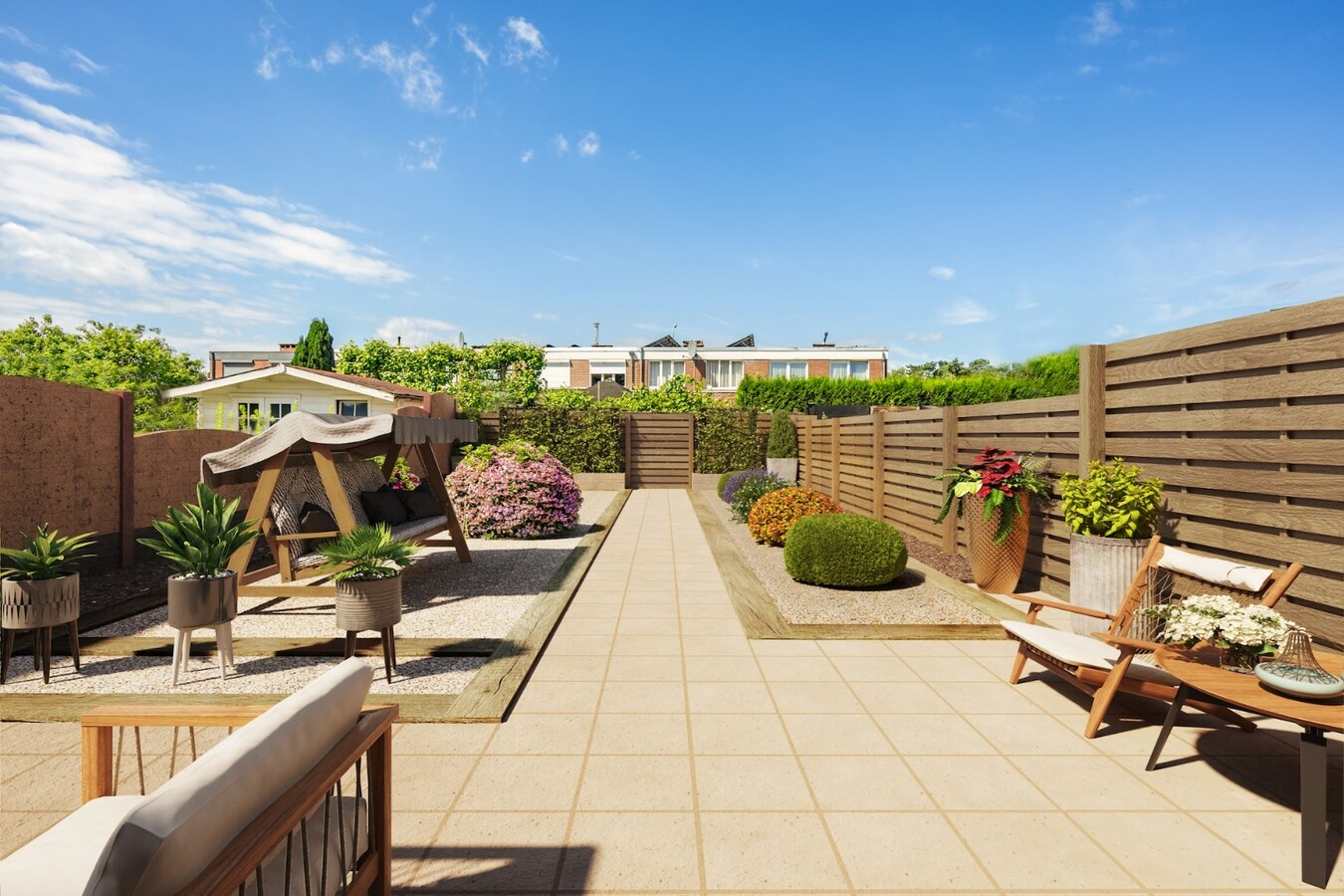 Ruime instapklare woning met 4 slaapkamers, tuin en garage. 