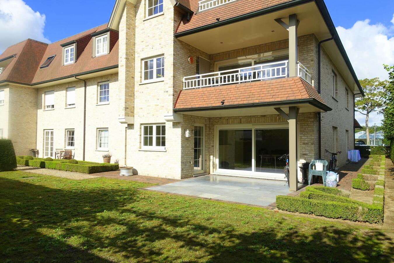 Gelijkvloers appartement met tuin 