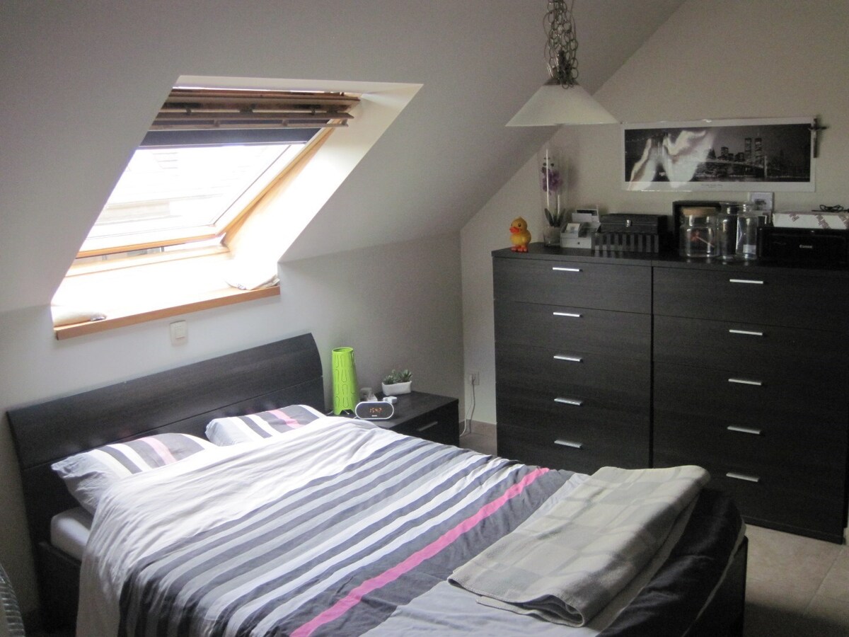 Ruim 1 slpk appartement met garage 