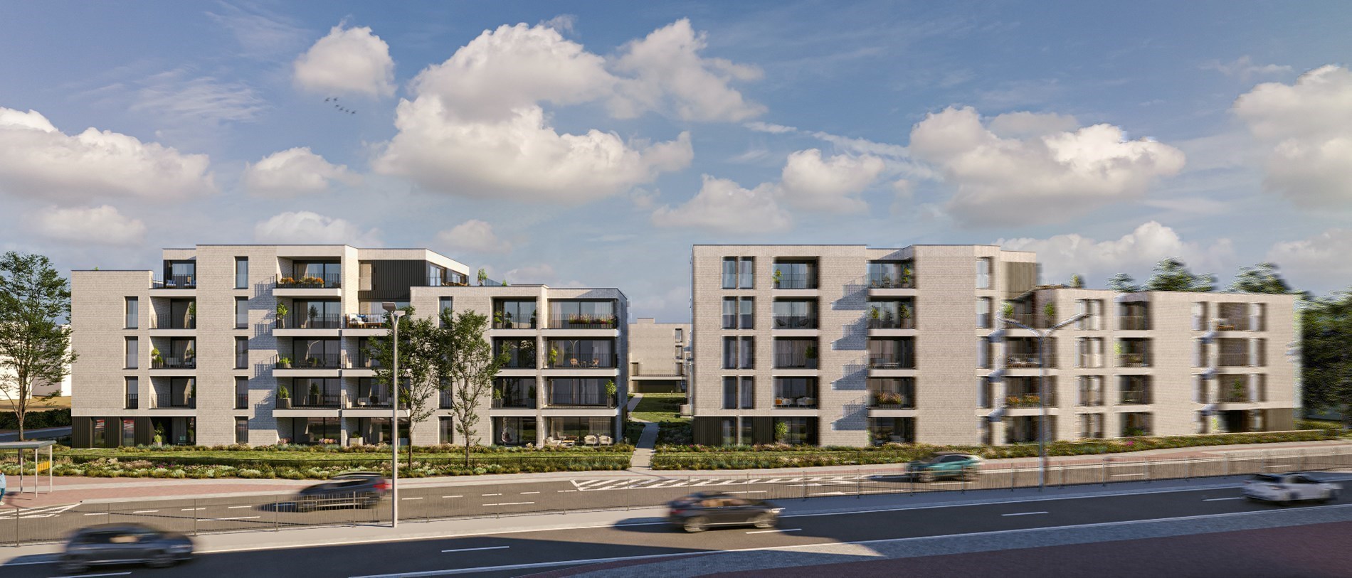 Penthouse op de tweede verdieping van 89m² met twee slaapkamers 