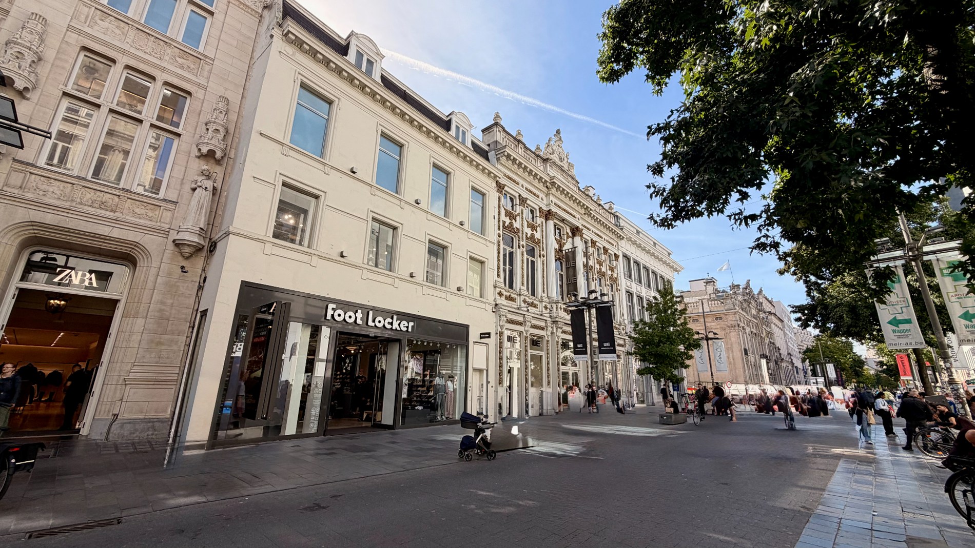 Kantoorruimte te huur in herenwoning aan Meir in Antwerpen