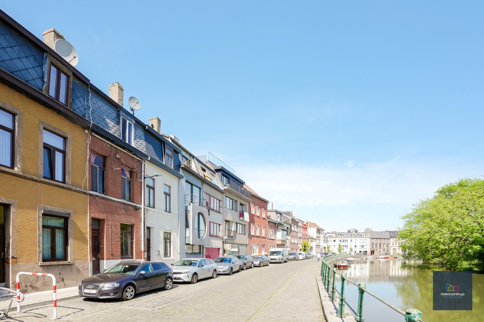 Te renoveren eigendom met zicht op de Leie 