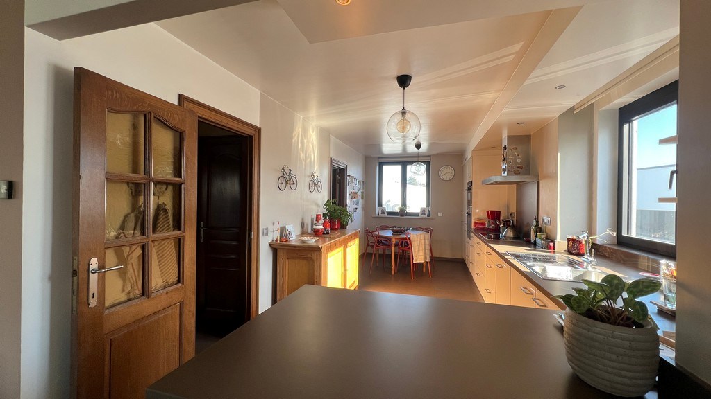 Showroom met werkplaats en appartement te koop in Wondelgem